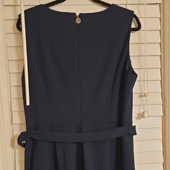 Tommy Hilfiger Navy Blue Sleeveless Sheath Jumpsuit Work - Picture 5 of 12